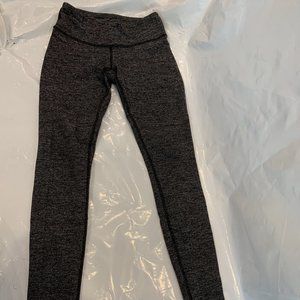Lululemon Wunder Under Heather Grey Leggings XS